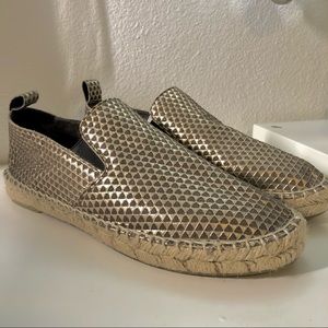 Vince Robin Bronze Metallic Espadrilles
